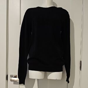 NWT Guess Black Tero Embossed Crew Neck Sweater